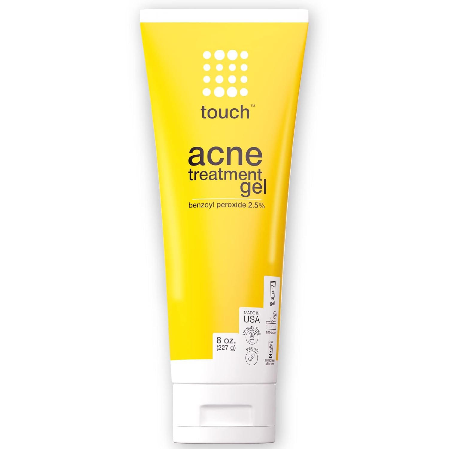 Touch Benzoyl Peroxide 2.5% Gel Cream for Acne